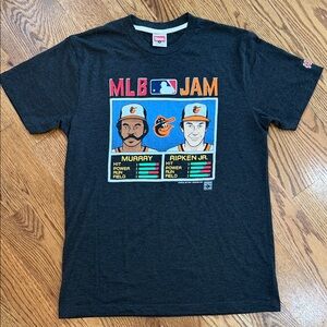 Baltimore Orioles MLB Jam Eddie Murray and Cal Ripken Jr. Shirt. Size Small.